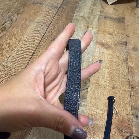 michael kors navy blue saffiano leather replacement bag strap - Picture 8 of 9